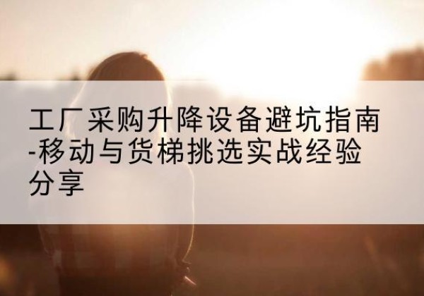 温岭移动式升降机怎么选-工厂采购升降设备避坑指南-移动与货梯挑选实战经验分享